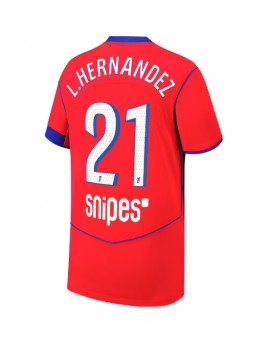 Billige Paris Saint-Germain Lucas Hernandez #21 Tredjedrakt 2025-26 Kortermet